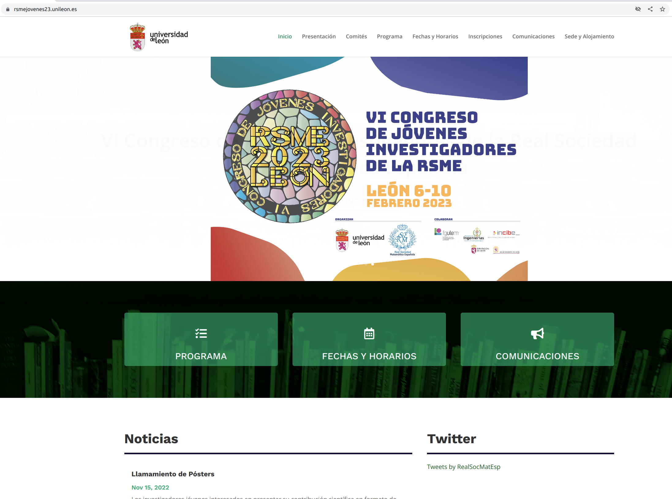 VI Congreso de Jóvenes Investigadores de la Real Sociedad Matemática Española